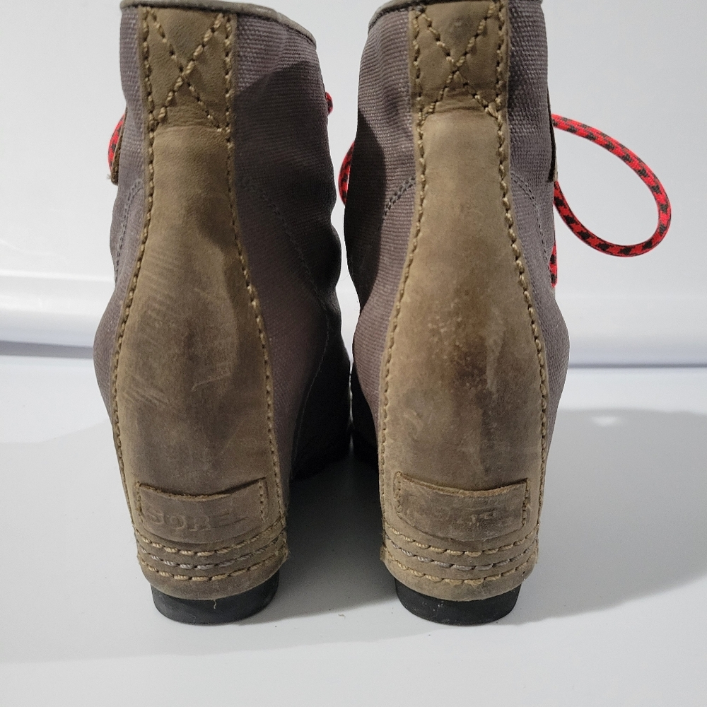 Sorel Original Wedge Boot In Canvas & Spark Vtg 2… - image 5